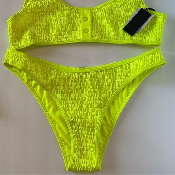 NWT Kendall & Kylie 2 piece Henley Bikini Swimsuit - Picture 5 of 7